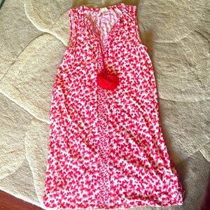 Michael Kors Red and White Casual Dress